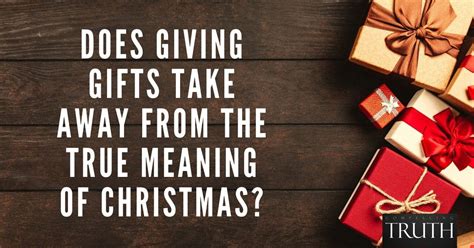 the true meaning of gift giving at christmas